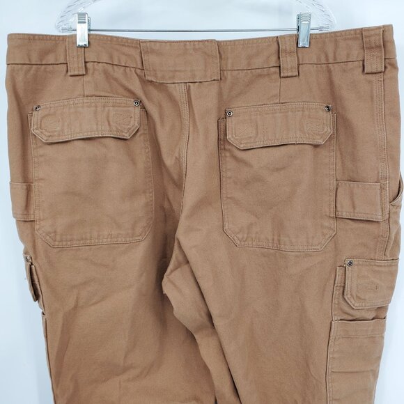 Duluth Trading Co Men's Fire Hose Relaxed Fit Cargo Work Canvas Pants 46x30 - Picture 5 of 7